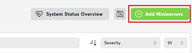 Add Miniserver UI Screenshot