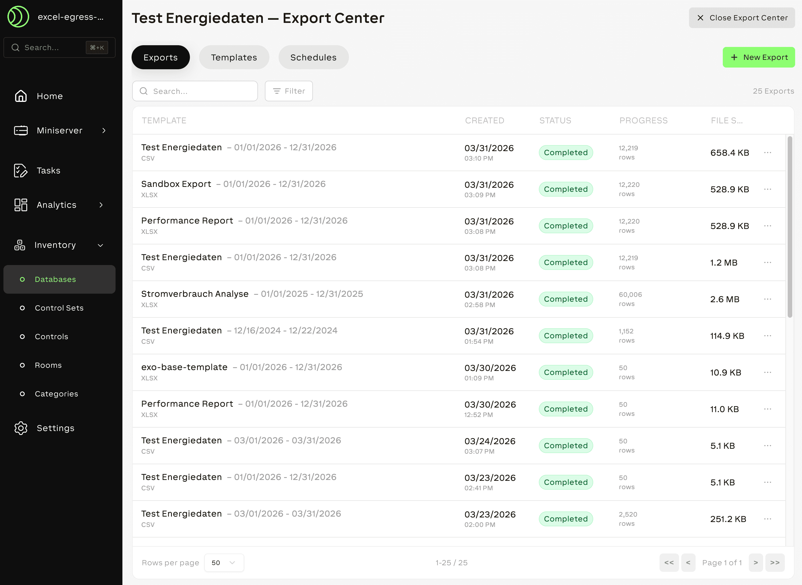 Export Center Overview
