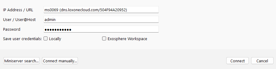 Credential Management UI Screenshot