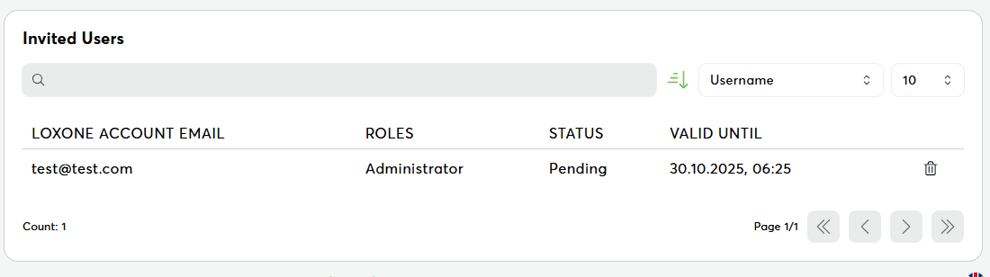 pending invitations